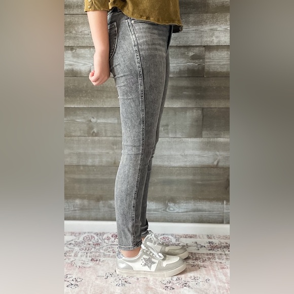 judy blue gray mid rise tummy control top skinny jeans shield pockets JB88862 - Picture 7 of 16